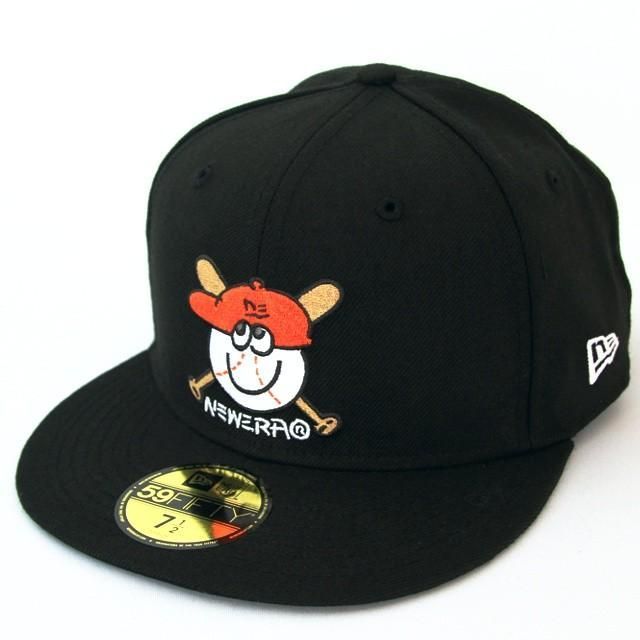 【New Era正規商品】ニューエラ 帽子 キャップ 59FIFTY バット and ボール グラフィック ブラック （7 3/8(約 58.7cm) (商品番号：11557617)