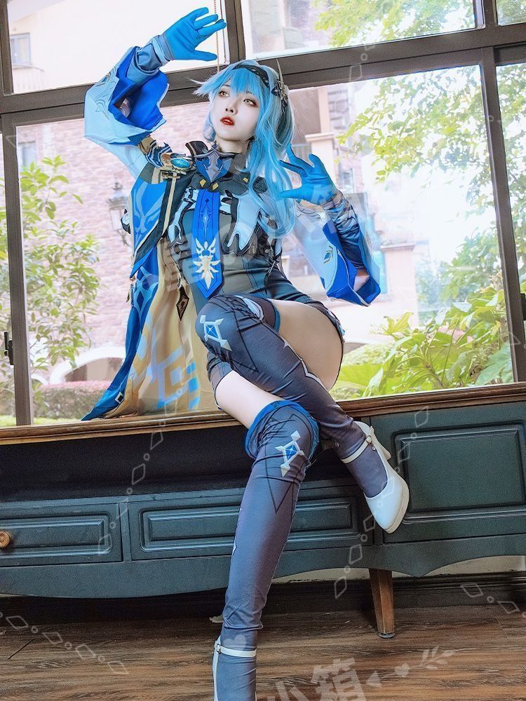 新品 未使用 原神 エウルア ローレンス Eula Lawrence コスプレ衣装 高