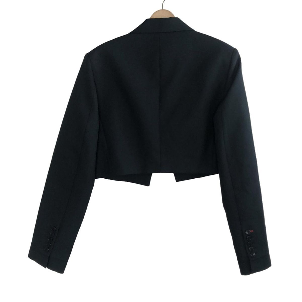 VICTORIABECKHAM ヴィクトリアベッカム ジャケット サイズ46 XL レディース - ダークグリーン 長袖 肩パッド ショート丈 秋 冬