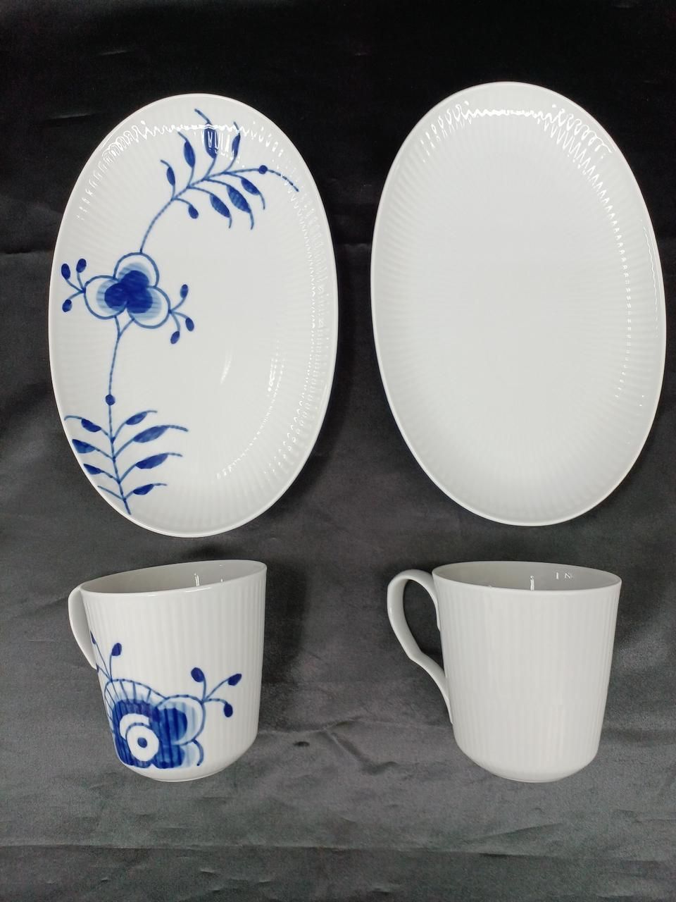 ROYAL COPENHAGEN マグ オーバルディッシュセット 101 356 ROYAL COPENHAGEN Mug and Oval Dish Set 101 356