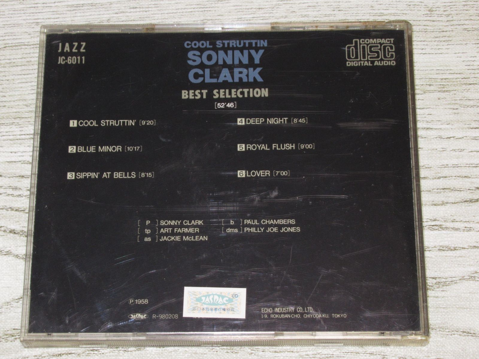 CD SONNY CLARK BEST SELECTION ソニー・クラーク ジャズ JAZZ - メルカリ