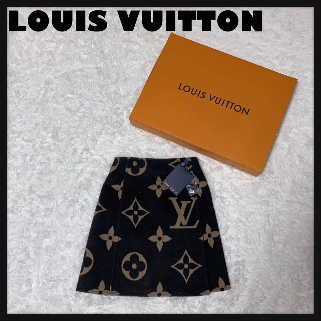 ルイヴィトン　LOUIS VITTON モノグラムAラインスカート 34 新品・タグ&箱付き】Louis Vuitton スカート モノグラム 34