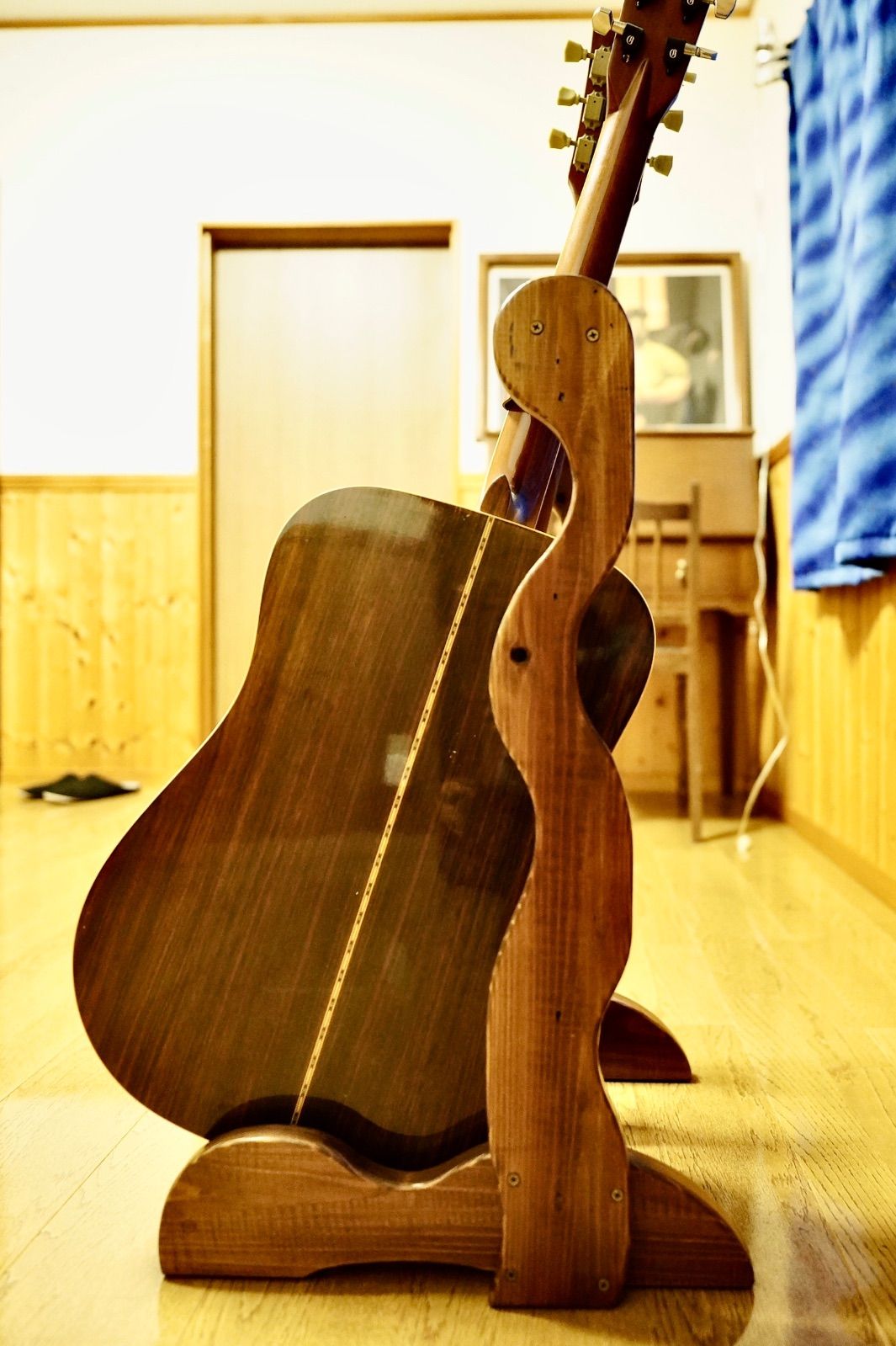２本掛け 転倒防止本革ベルト付き