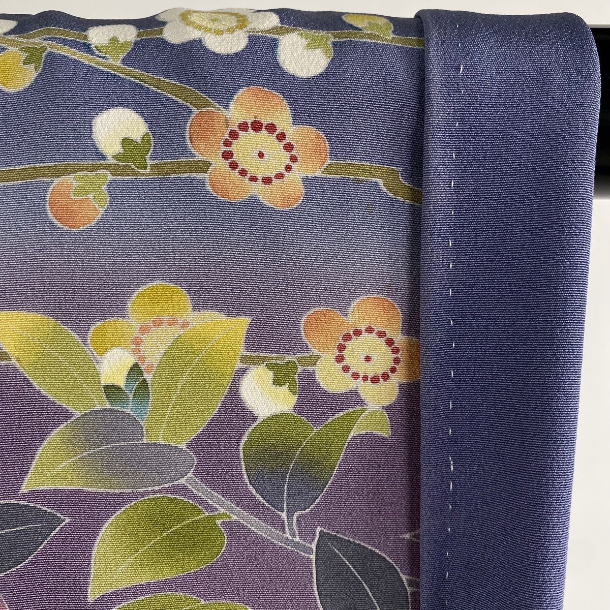 訪問着 身丈169cm 裄丈67.5cm L 袷 梅 扇面 金糸 金彩 ピンク 正絹 名品 中古 訪問着 身丈169cm 裄丈66.5cm M 袷 落款あり 鎌倉文 松竹梅 金糸 金彩