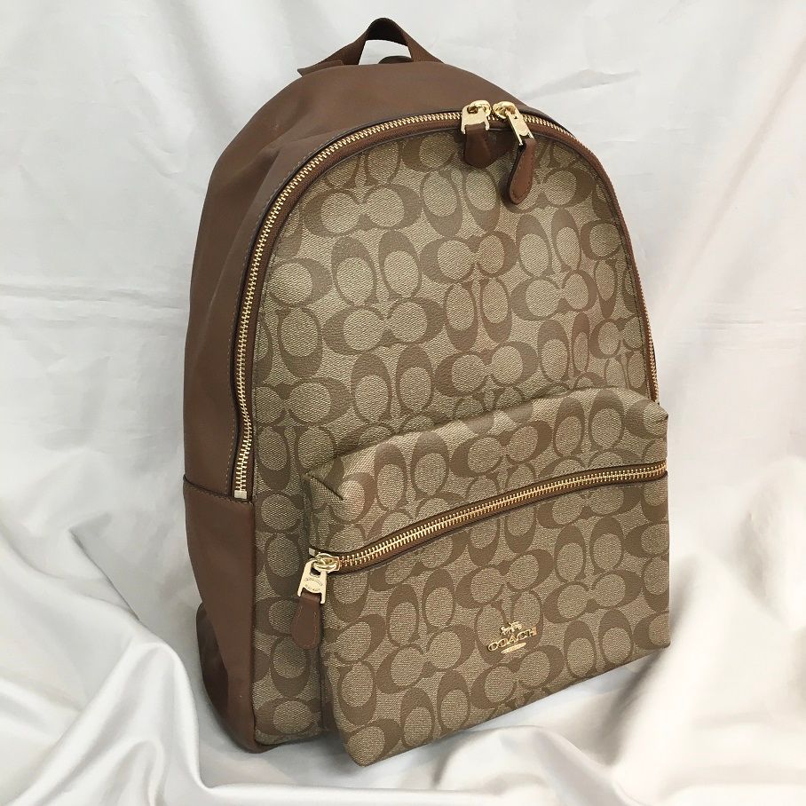 COACH コーチ チャーリー シグネチャー バックパック リュック【7425 