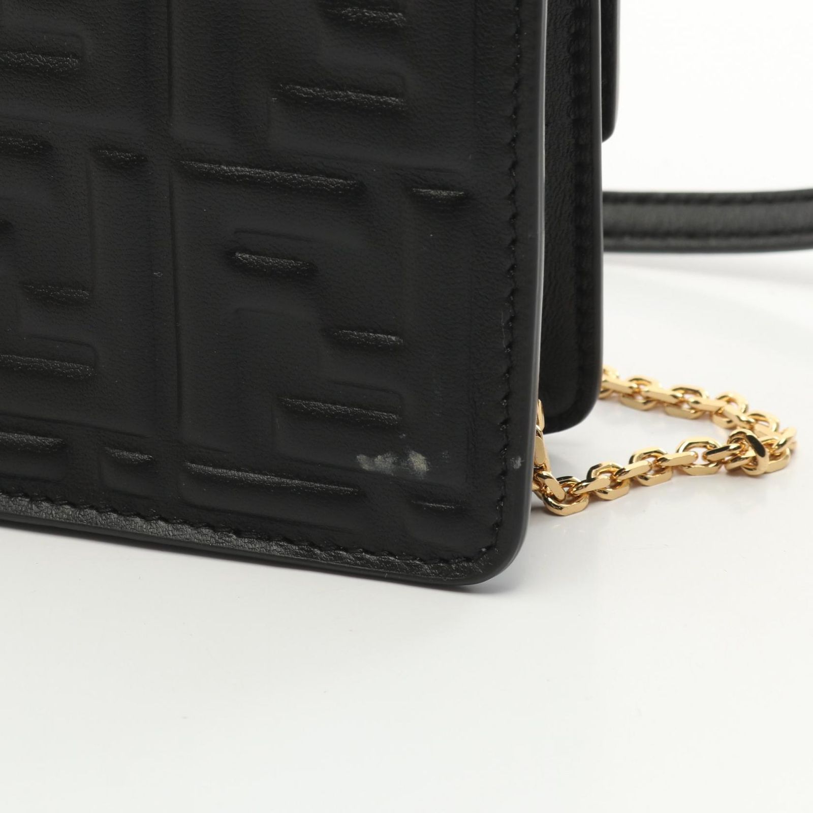 フェンディ FENDI ショルダーバッグ バゲット FFエンボス