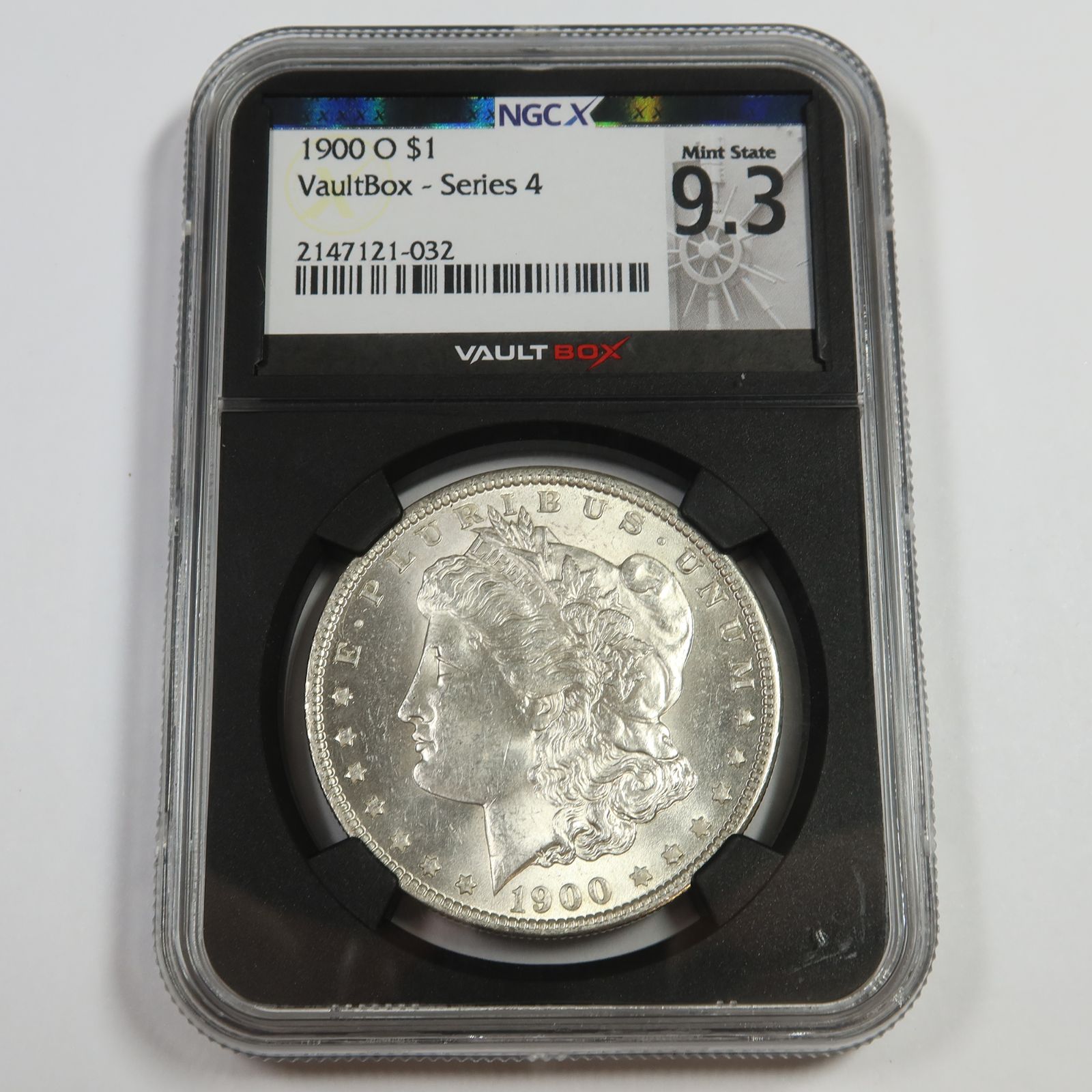 1900 O NGC X MS 9.3 - VAULT BOX - Silver Morgan Dollar $1 Coin