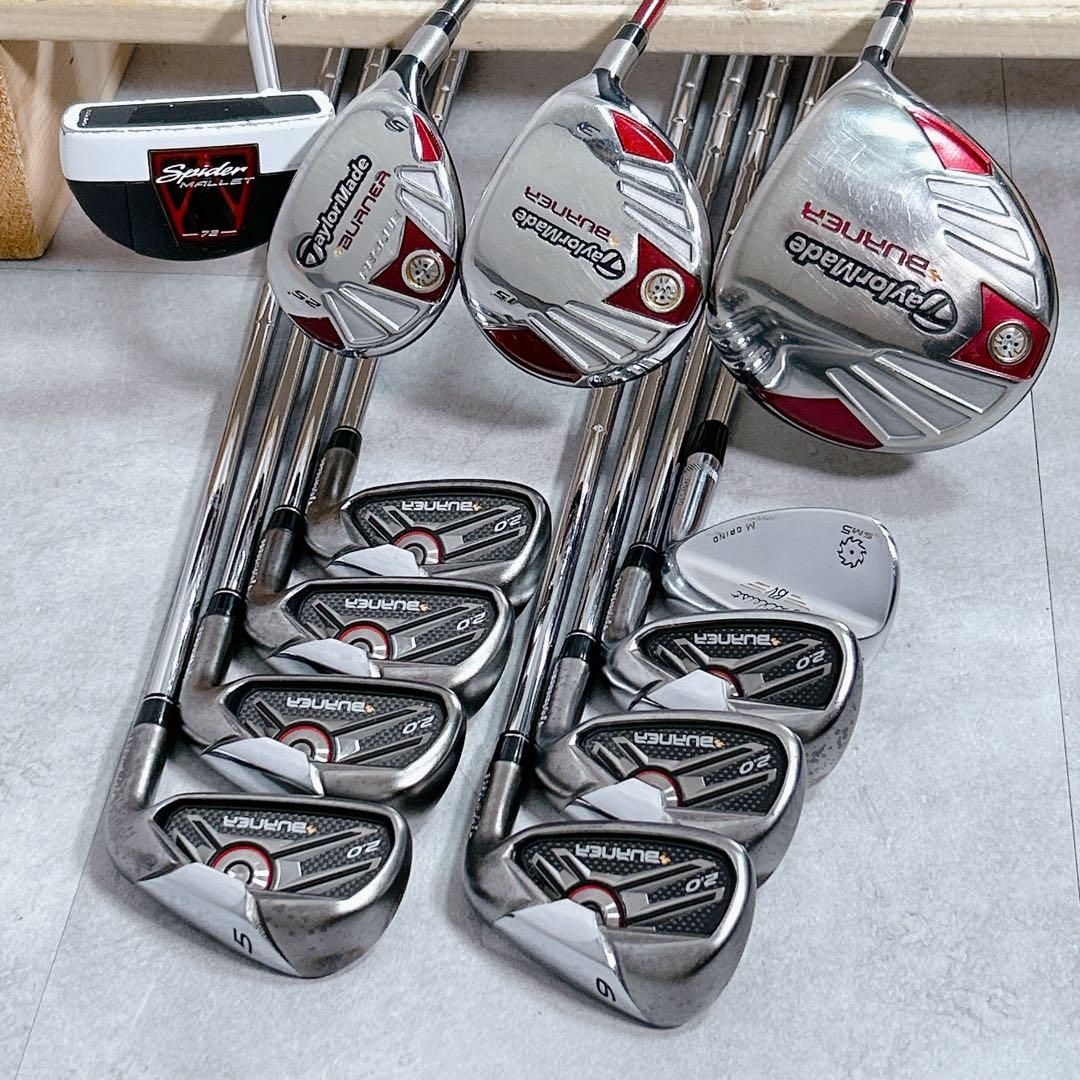 X806 テーラーメイド バーナー 他 メンズ ゴルフ クラブ セット 13点 テーラーメイド他ゴルフクラブ13本セット X806 テーラーメイド