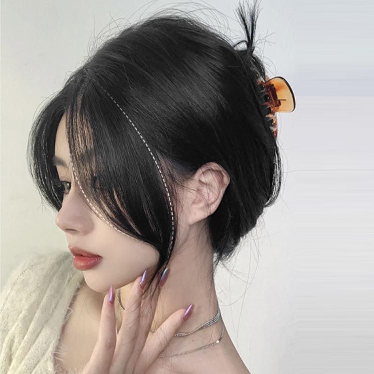人毛100% つけ毛 部分ウィッグ ウイッグ ワンタッチ wig