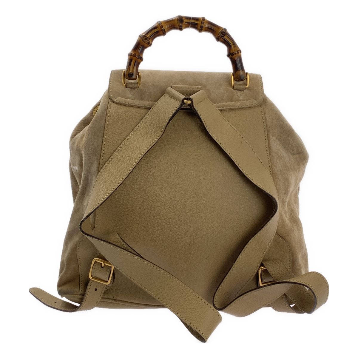 GUCCI / グッチ | バンブー スエード リュック | ベージュ