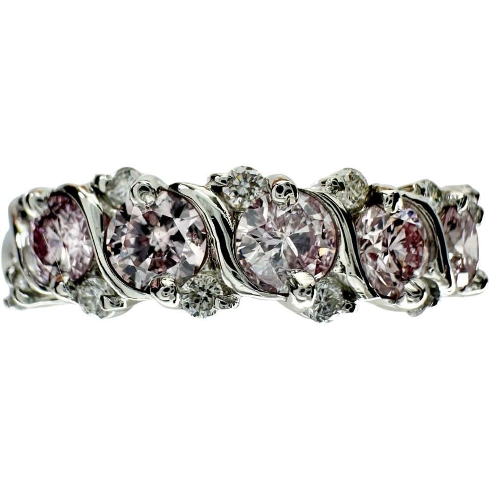 PT900 【ピンクダイヤモンドリング】　新品・未使用（✨お値下げ✨） PT900 希少 ピンクダイヤモンドリング 値下げ‼︎