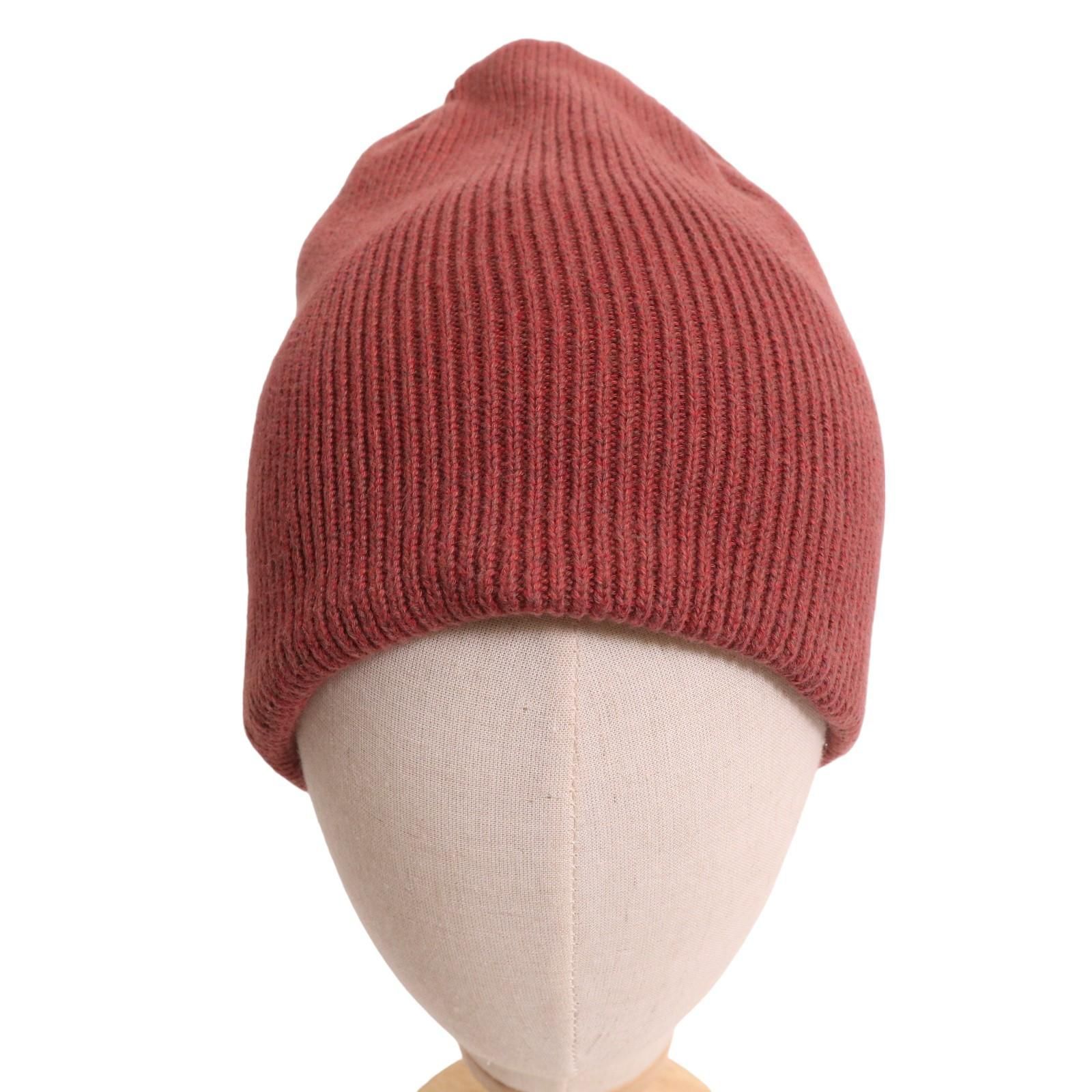 crepuscule / Knit Cap クレプスキュール コットン アクリル ニットキャップ ニット帽 ブラウン　【2407】