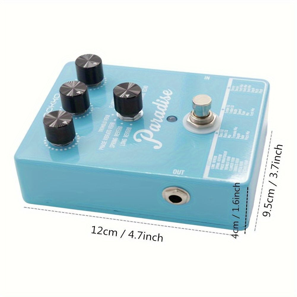 - 8種類のリバーブエフェクトとEQ＆モジュレーションコントロール