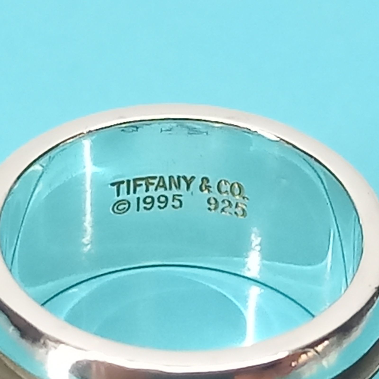 10号 9mm グルーブドリング ダブルライン 925シルバー TIFFANY＆Co