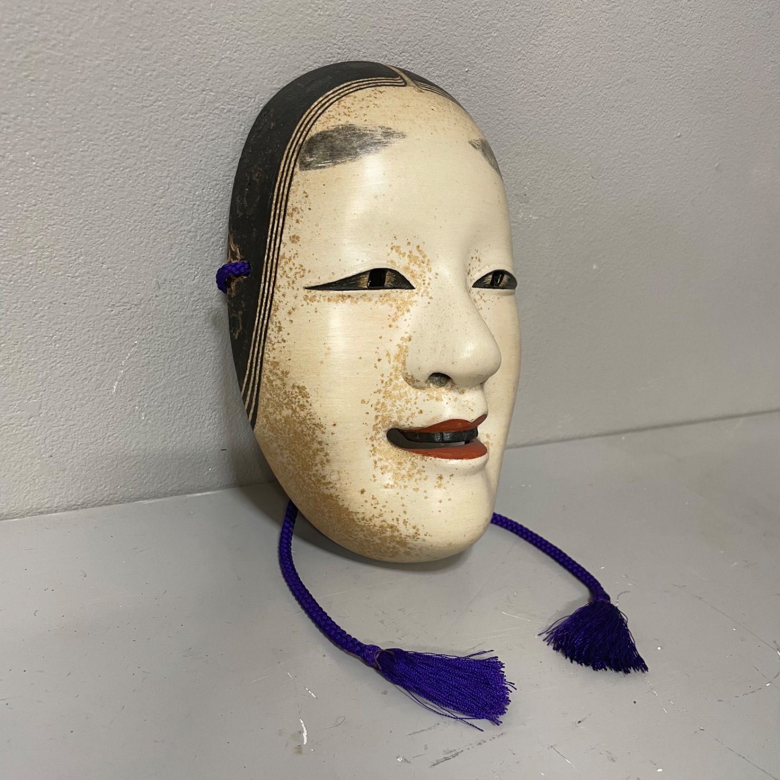 伝統芸能 伝統工芸 能面 若女 神楽面 木製 彫刻 木彫り 雅楽 狂言 神楽