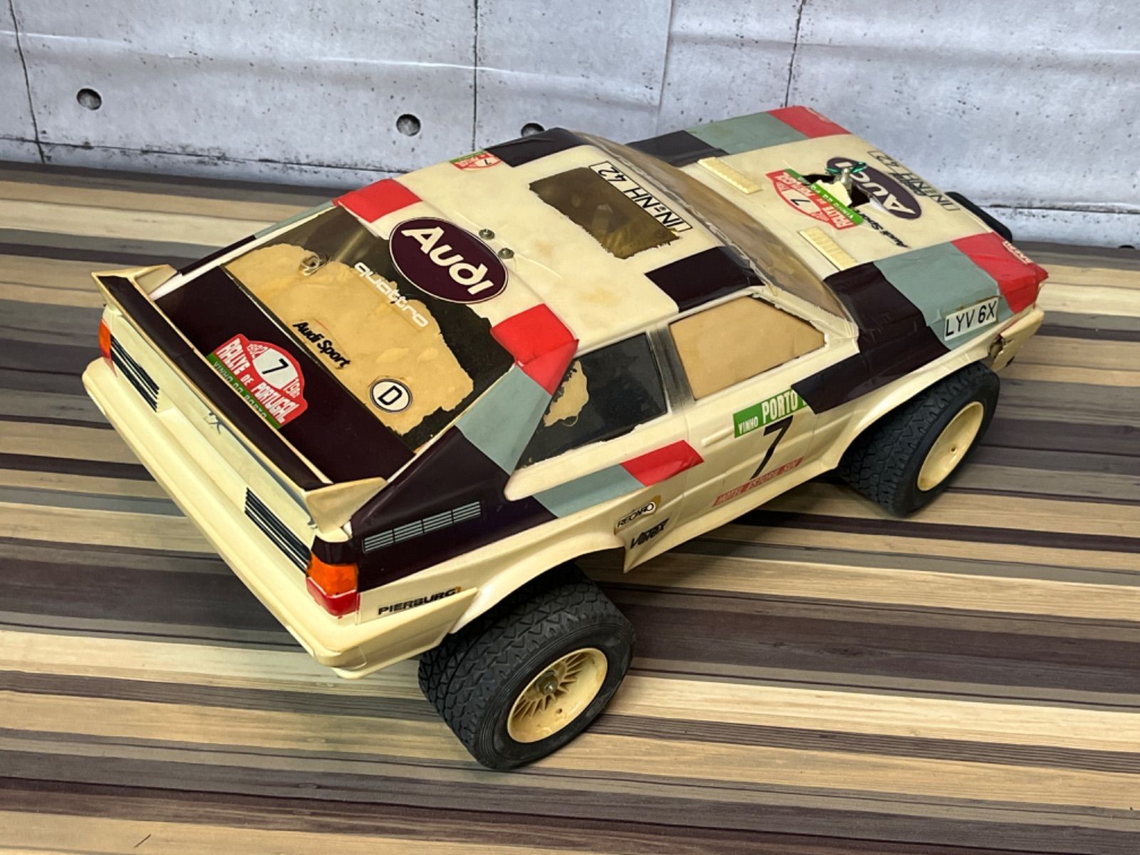 タミヤ 旧車 アウディクワトロラリー 1/10 ジャンク - メルカリ