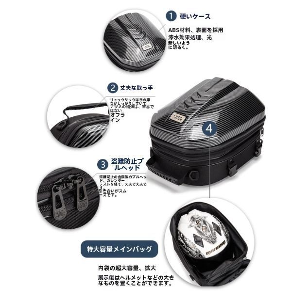 後部座席パックバックパック