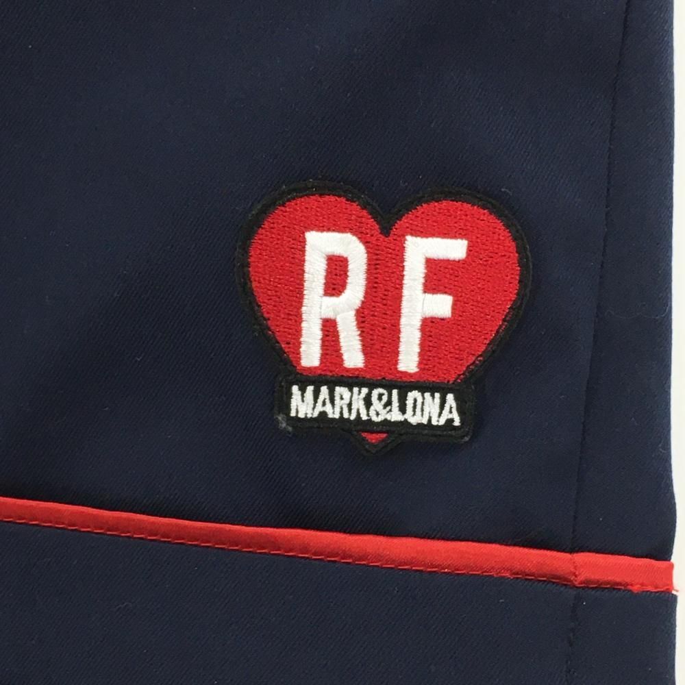 新品】マークアンドロナ ショートパンツ ネイビー×レッド 裏地付 RF