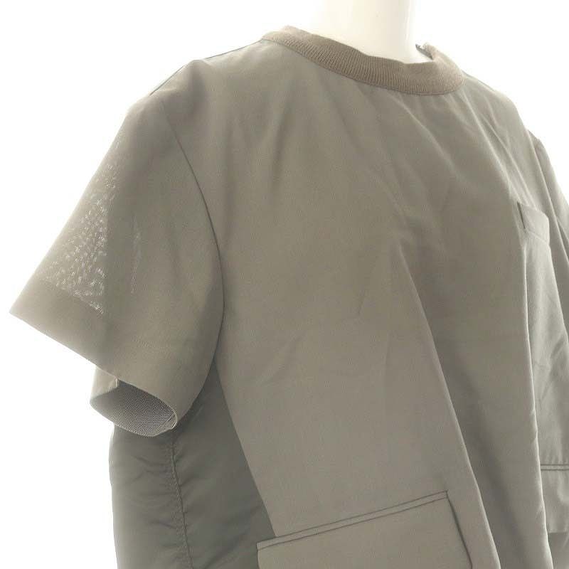 sacai - サカイ 23SS SUITING MIX プルオーバー カットソー 半袖
