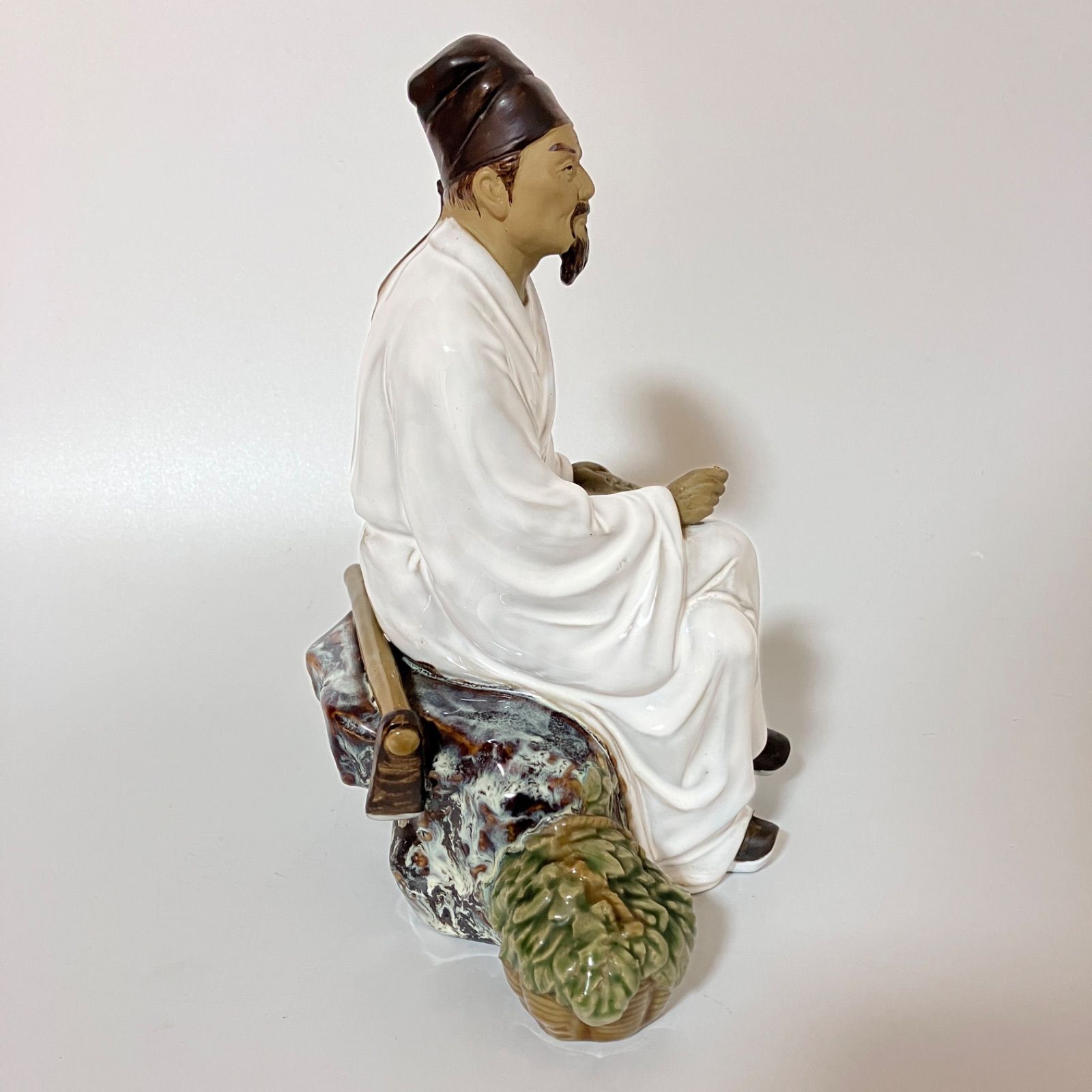 李時珍（りじちん） 陶器 像 置物 インテリア 雑貨 本草綱目 医薬学