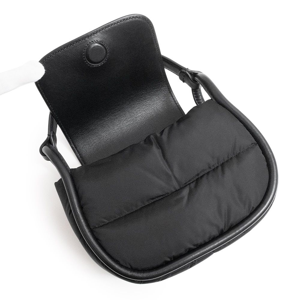 モンクレール TIARNA ミニ 2Way ショルダー ハンドバッグ 斜め掛け ナイロン レザー ブラック J209B5L00013 MONCLER