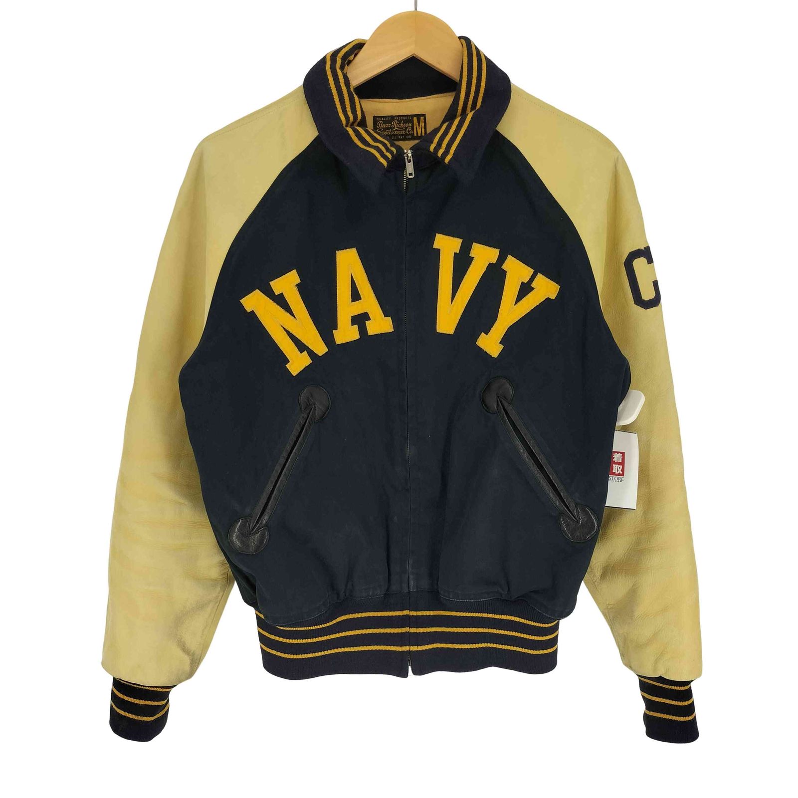 極美品　バズリクソンズ　USN ウール ウォームアップ スポーツ ジャケット Buzz Rickson's[バズリクソンズ] USN ウォームアップジャケット