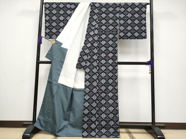 平和屋本店□極上 久留米絣 菱繋ぎ 綿 野村織物謹製 証紙付き 西武