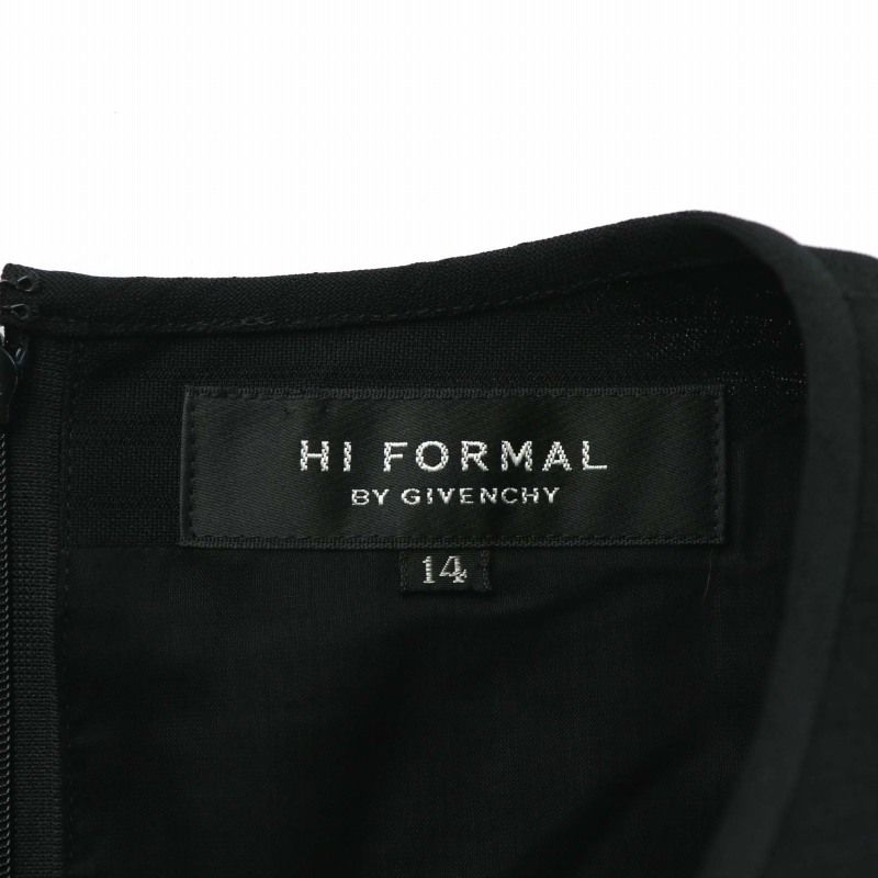 ジバンシィ GIVENCHY ハイフォーマル HI FORMAL 喪服 セットアップ ジャケット ワンピース 長袖 ロング 肩パッド 絹 シルク混  14 XL 黒 ブラック /XZ □GY12 - メルカリ