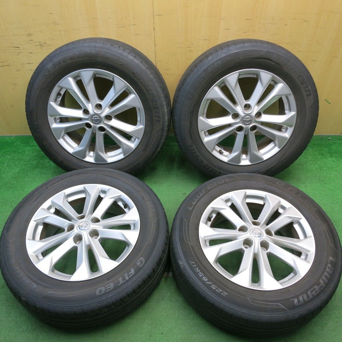 4本価格 日産 T32 エクストレイル 純正 225|65R17 ラウフェン G FIT EQ 17インチ PCD114.3|5H 5051102HAノ
