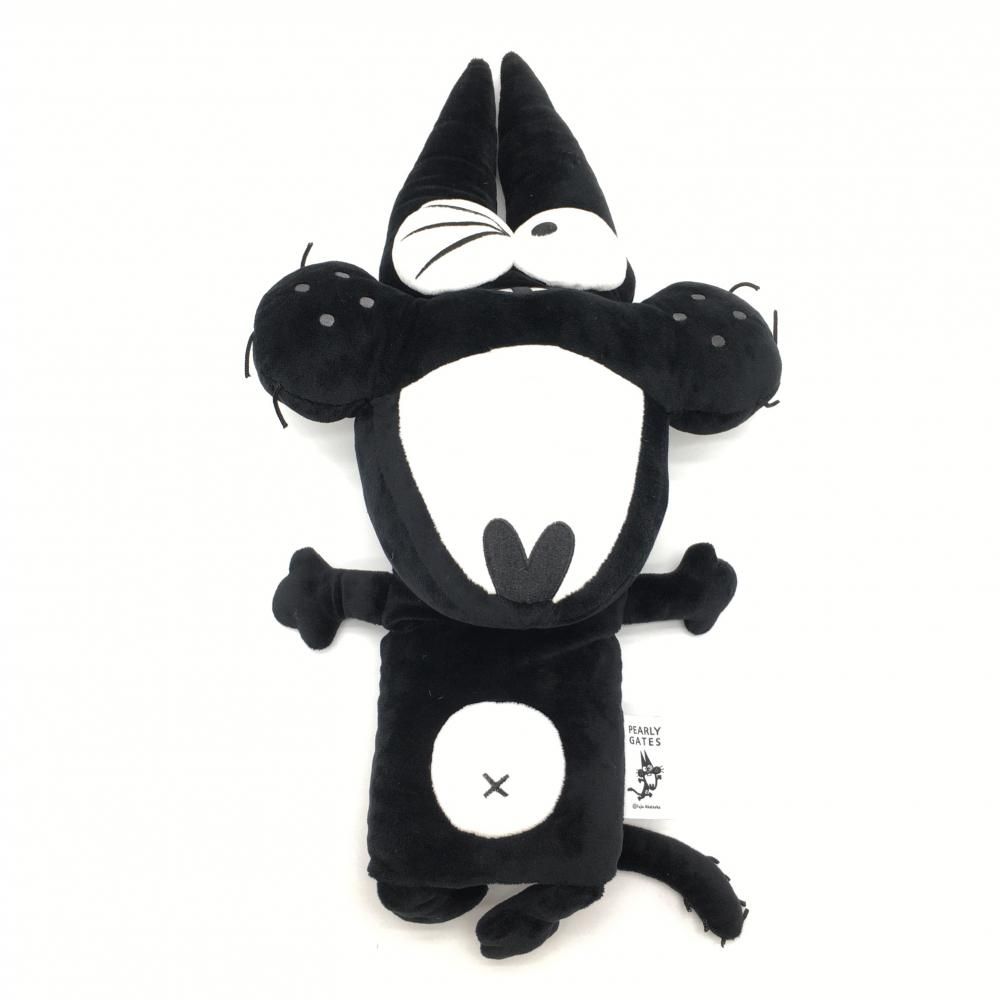 パーリーゲイツ ヘッドカバー FW 黒×白 ニャロメ ぬいぐるみ フェアウェイウッド ゴルフ PEARLY GATES