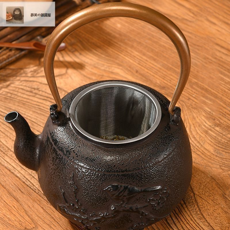 新品・未使用】老鉄瓶 壺 鉄やかん 1300ml 道具 職人手作り 鉄