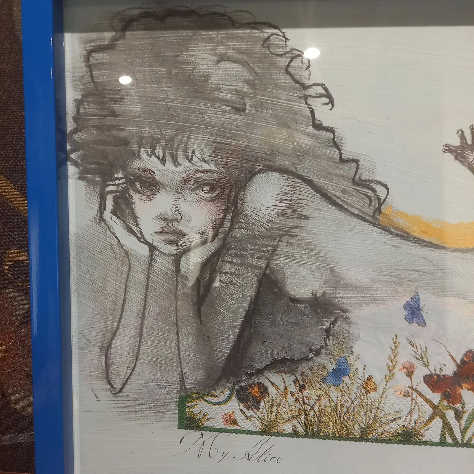 宇野亜喜良 絵画 肉筆 My Alice エスカルゴの旅