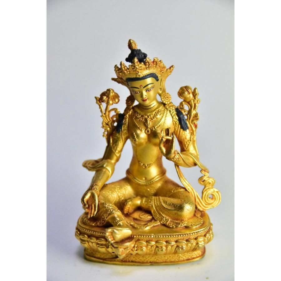 ホワイトボウル グリーンターラ 19cm A音 シンギングボウル