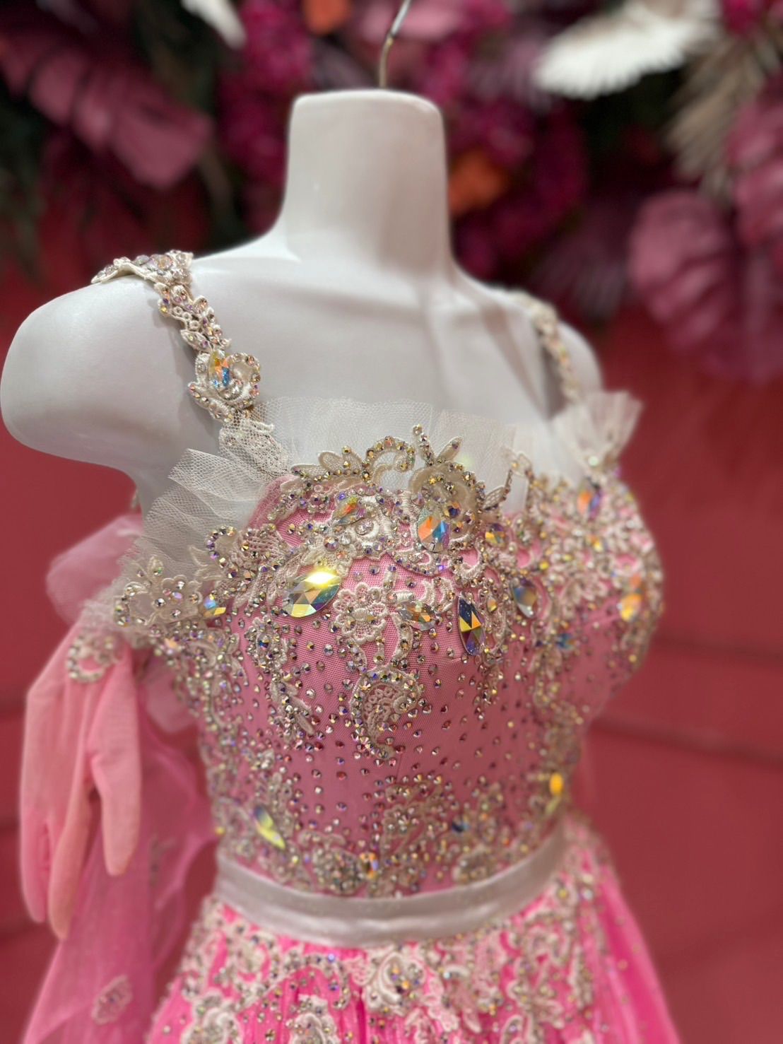 サイズ 社交ダンス gentil ジャンティ ピンク スタンダードドレス サイズS