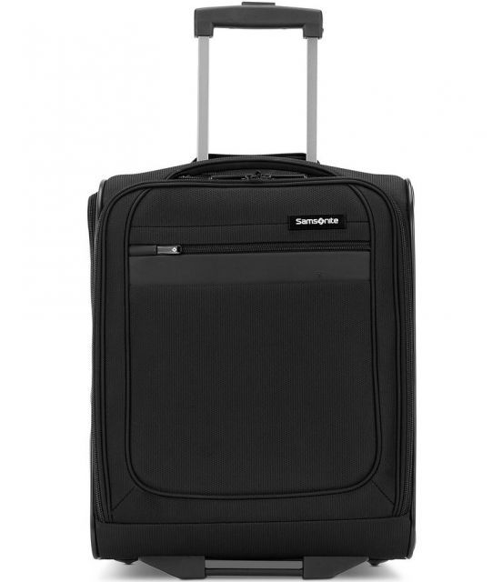 【送料無料】 サムソナイト レディース スーツケース バッグ Ascella 3.0 Softside Collection 2-Wheel Underseater 18 Carry-On Suitcase Black