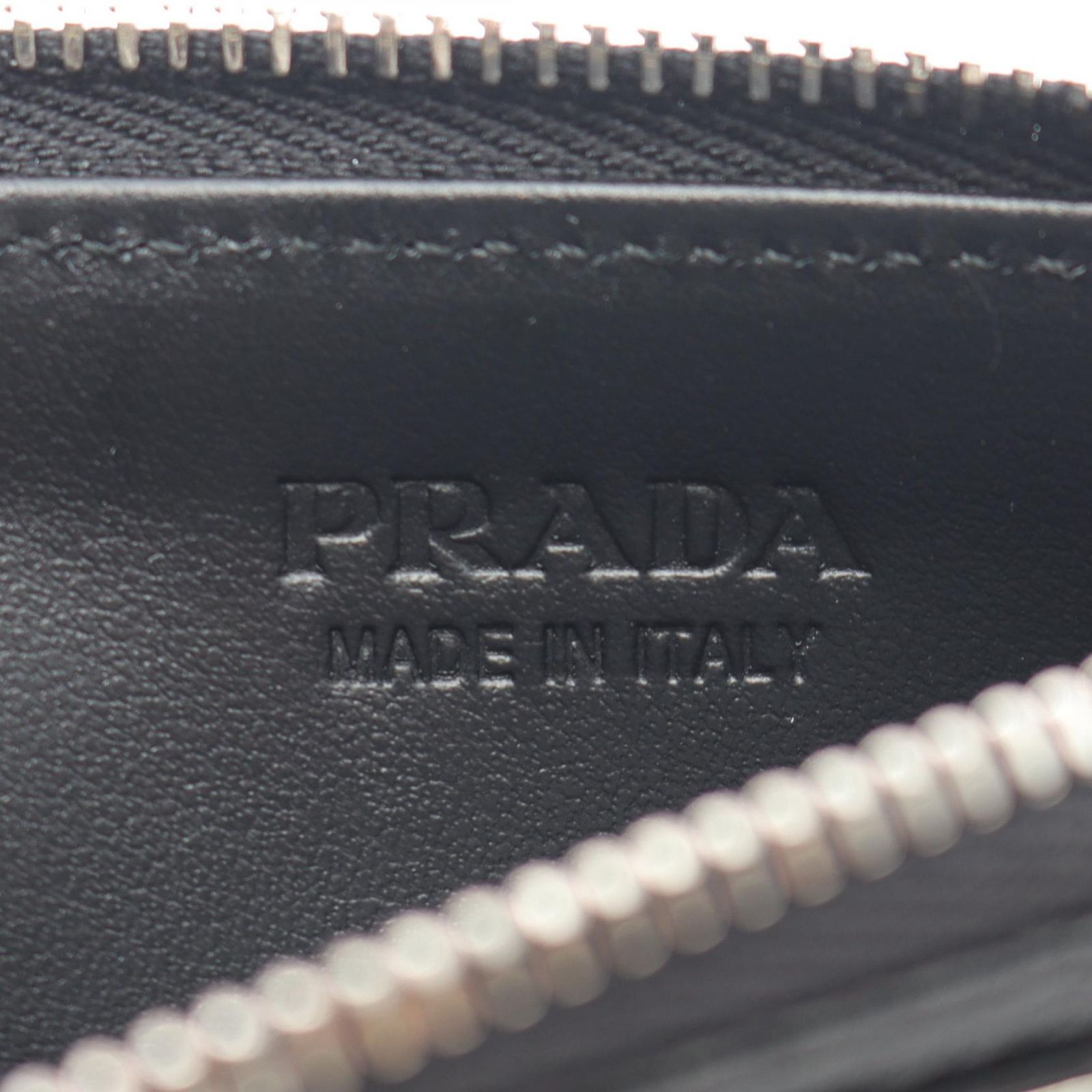 プラダ PRADA カードケース VIT.DAINO TRIAN ブラック レザー