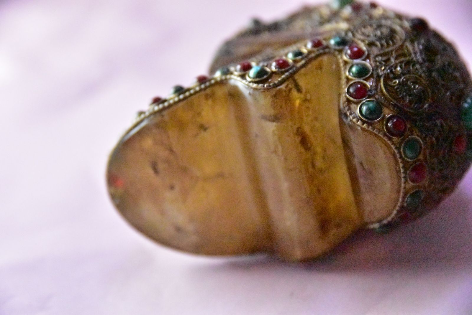 1700年代 チベタン小粒カパラ ビーズ ペア カパーラ チベット 密教