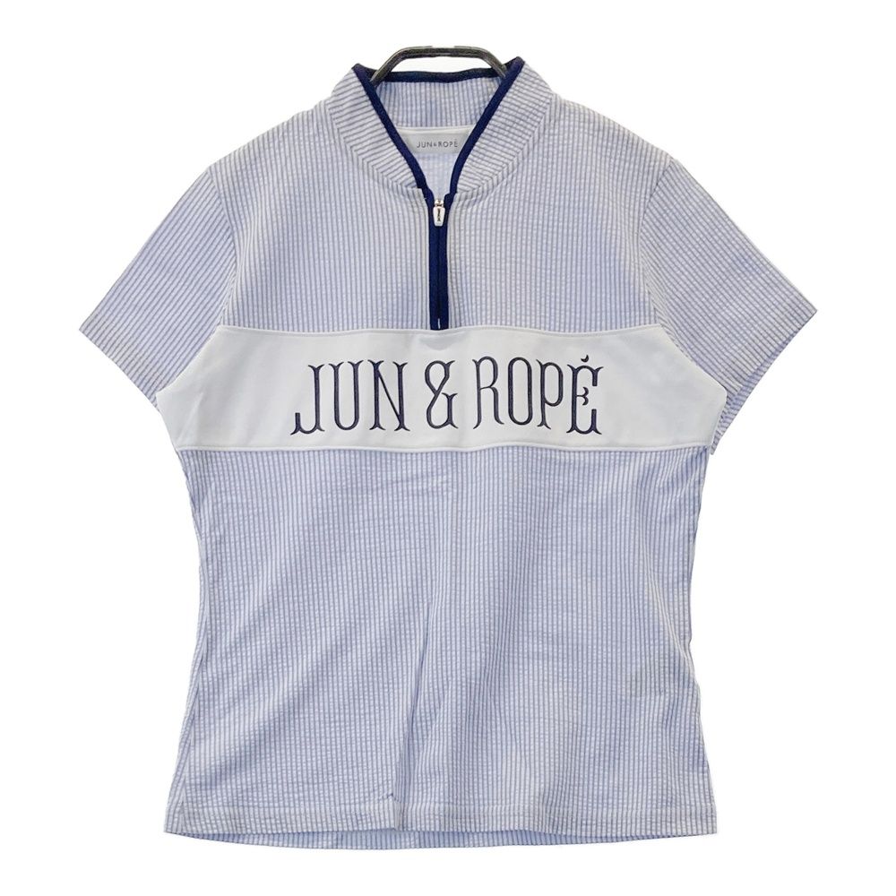 JUN&ROPE ハーフジップシャツ Ｍサイズ　ジュンアンドロペゴルフウエア JUN&ROPÉ MEN(ジュン アンド ロペ メンズ) / アニマルプリント