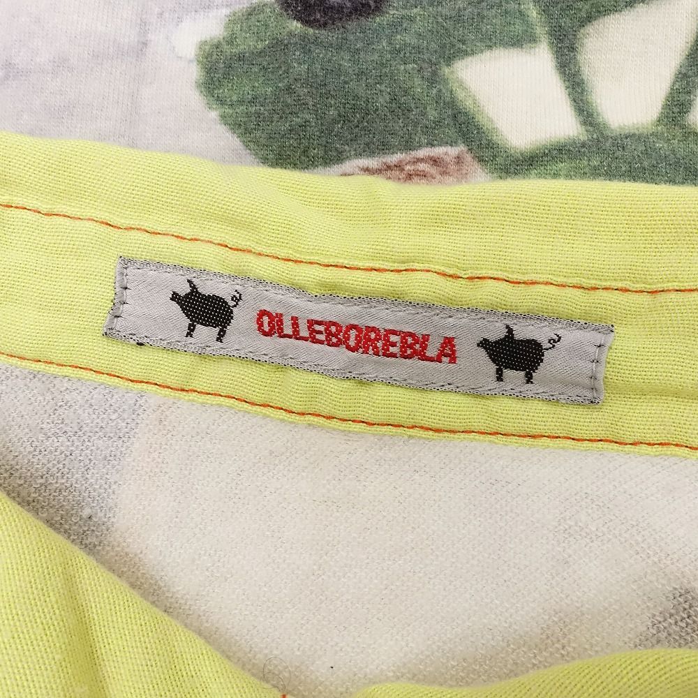 アルベロベロ OLLEBOREBLA オレボレブラ ニット ポロシャツ 長袖 ブタさん アニマルプリント トップス キャメル レディース 【中古】 アルベロベロ OLLEBOREBLA オレボレブラ ニット ポロシャツ 長袖