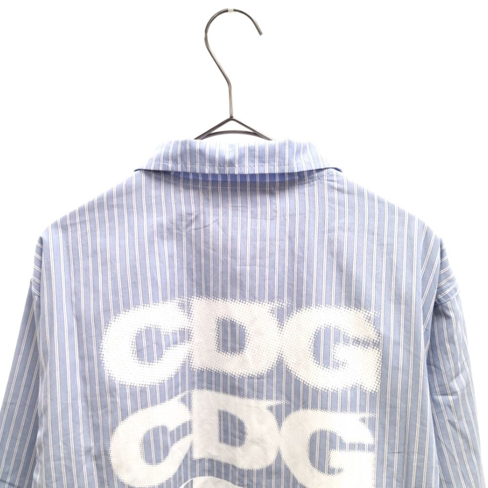 COMME des GARCONS (コムデギャルソン) 19SS Stripe Coach Jacket SZ-J016 ストライプコーチジャケット  ブルー - メルカリ