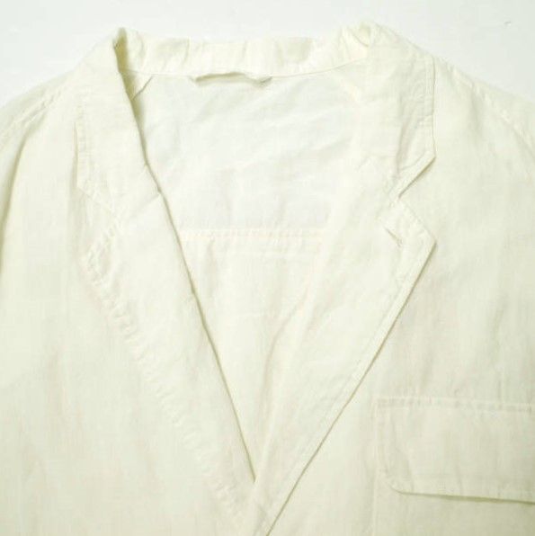 Sillage シラージ 日本製 LINEN PACKABLE 3 POCKET JACKET リネンパッカブル3ポケットジャケット Free  Ivory 3B テーラード アウター g17820