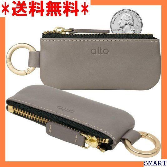 人気_Z010 Alto本革携帯キーリング付きコインケース セメントグレー 1391
