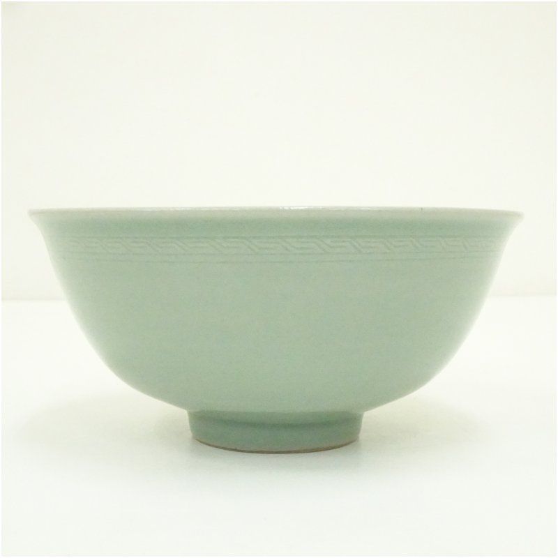 韓国陶窯 東谷 金正黙造 高麗青磁茶碗（共箱） 茶道 抹茶