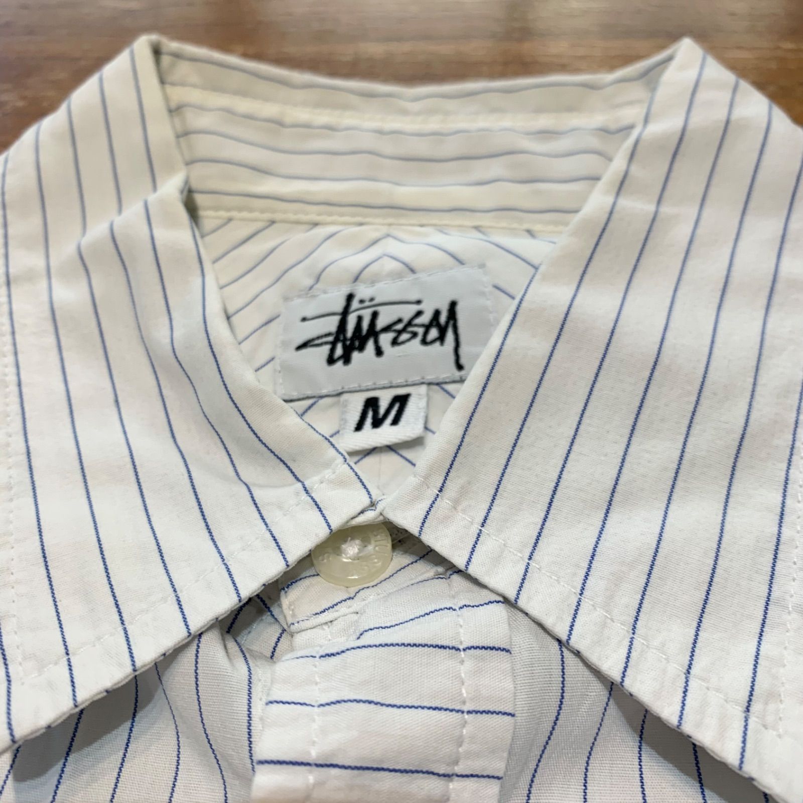 未使用品 NOAH ストライプ開襟シャツ L supreme stussy 未使用品 NOAH ストライプ開襟シャツ L supreme stussy
