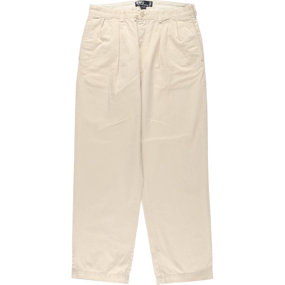 古着 ラルフローレン Ralph Lauren POLO by Ralph Lauren ANDREW PANT ツータック チノパンツ メンズw34相当|eaa537489