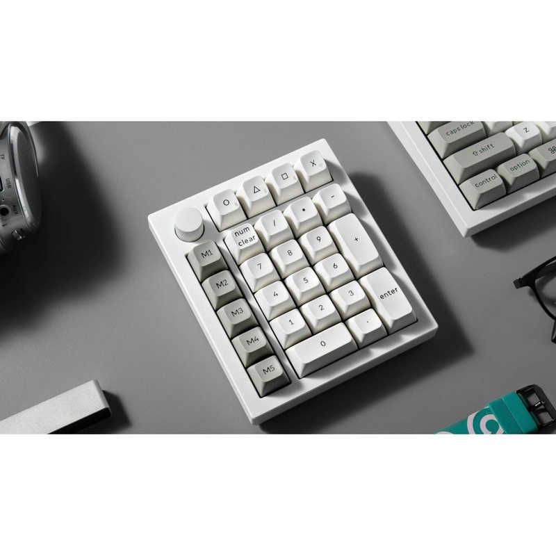 未開梱 キークロン テンキー Q0 Max バナナ軸 有線 ワイヤレス Bluetooth USB-A＋USB-C シェルホワイト Q0MP4