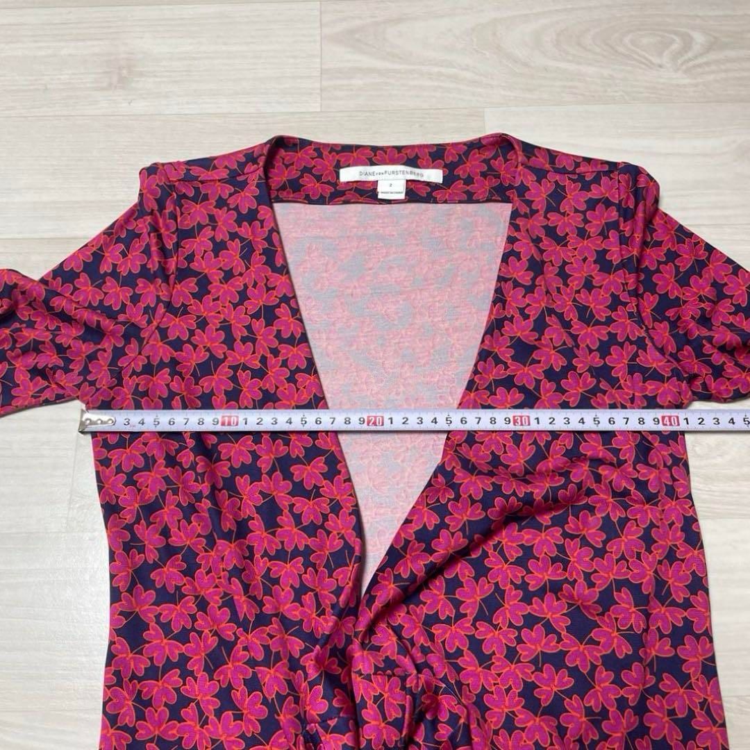 DIANE von FURSTENBERG シルク ラップワンピース サイズ2 - メルカリ