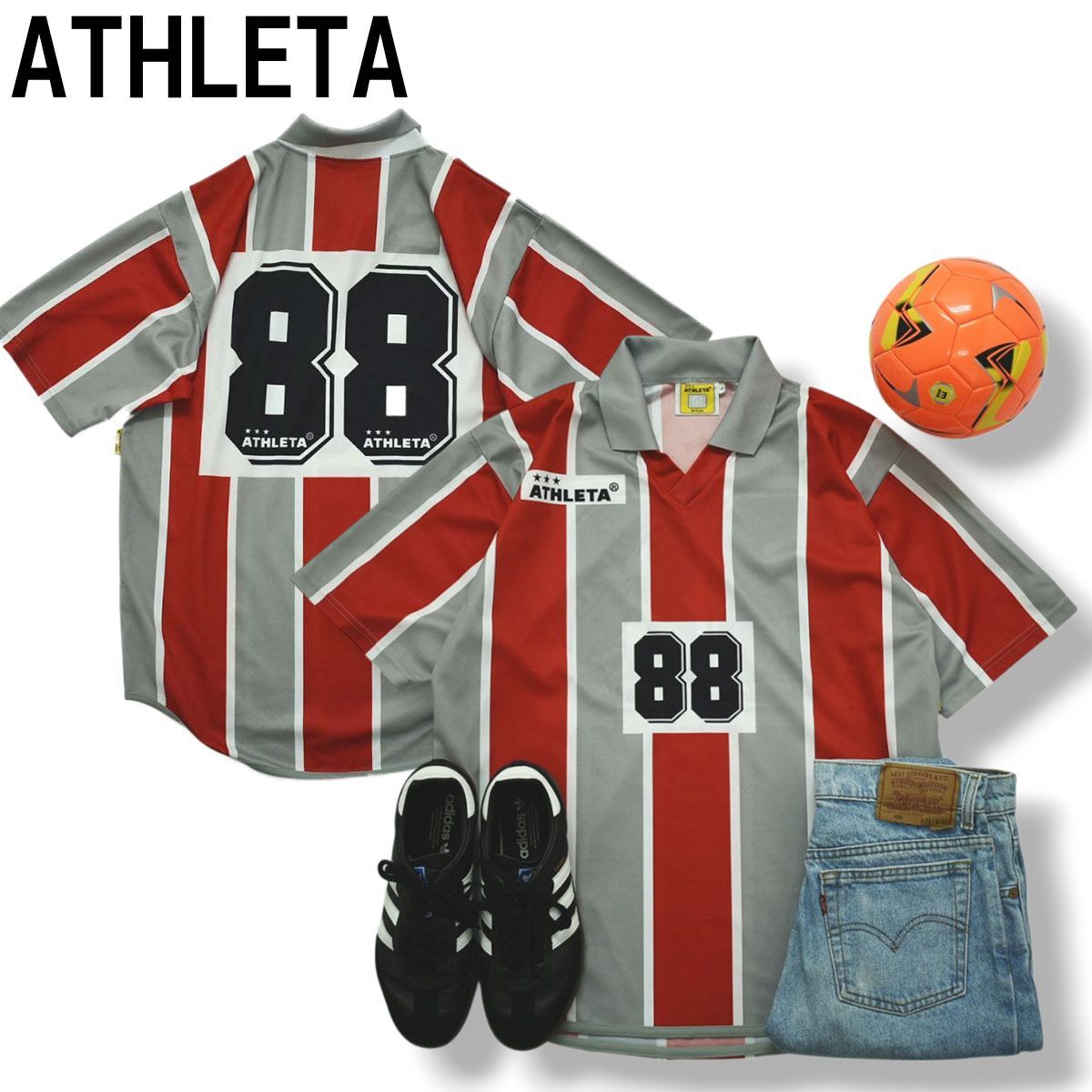 日本製 アスレタ ATHLETA 半袖 S／S ゲーム シャツ ユニフォーム