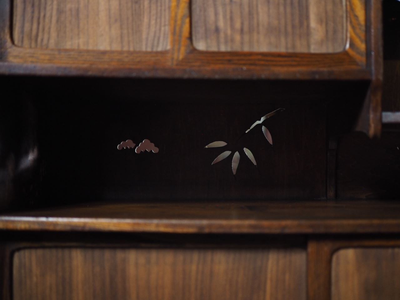 和モダンなレトロ茶箪笥 昭和前期 古録展 品番S10818 MARWIL-DEMENAGEMENTS_CH