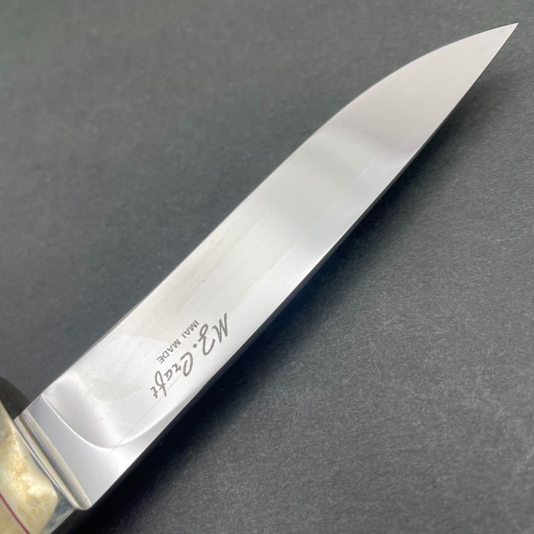 MZ CRAFT 鹿角スタッグハンドル 215mm シースナイフ シース付き 今井誠